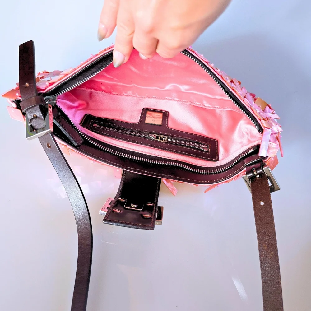 Fendi Pink and Brown Shoulder Bag - Picture 12 of 16
